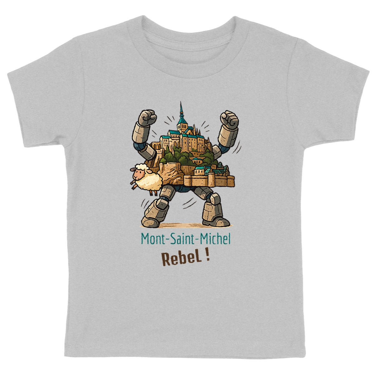 T-shirt enfant bio – Mont-Saint-Michel Rebel