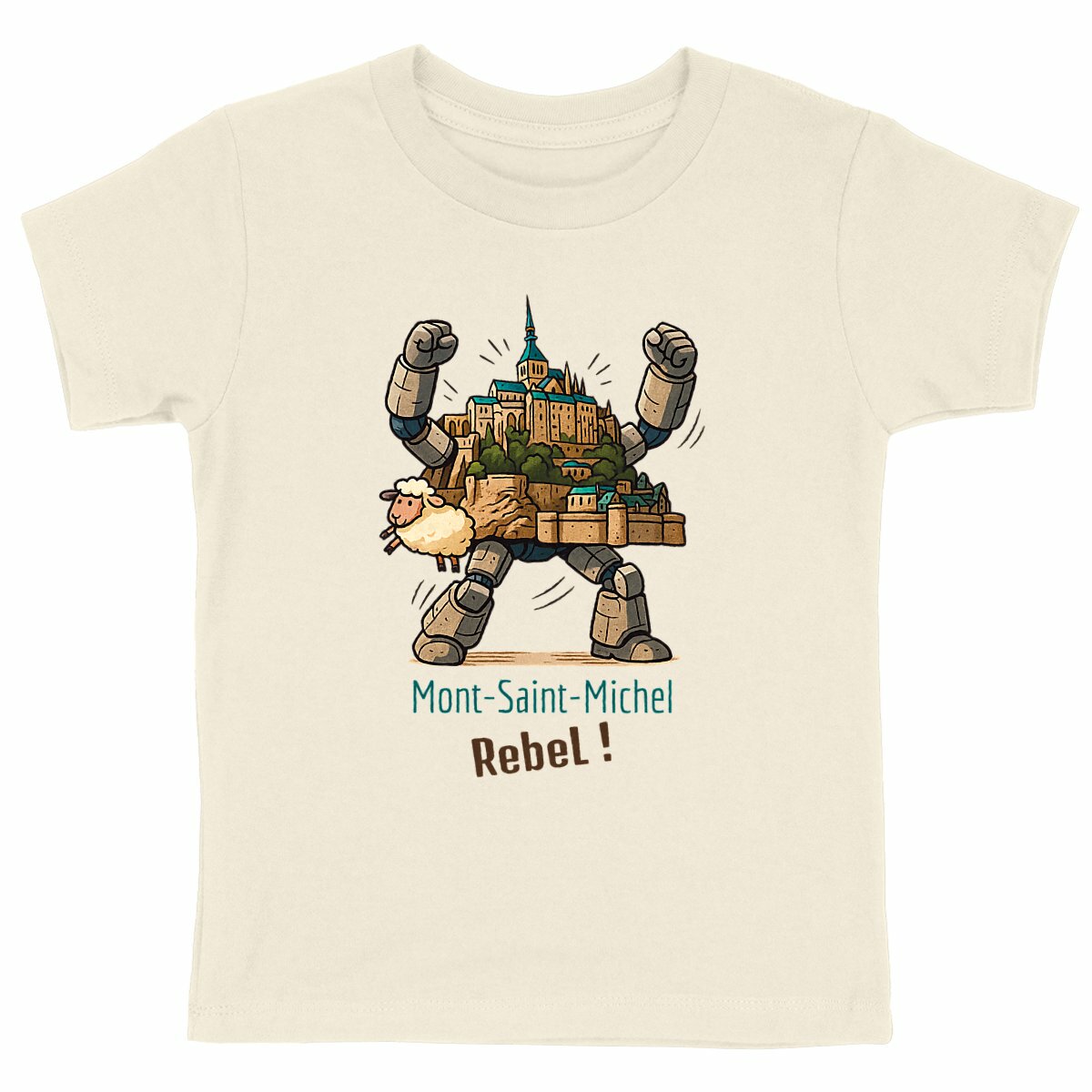 T-shirt enfant bio – Mont-Saint-Michel Rebel