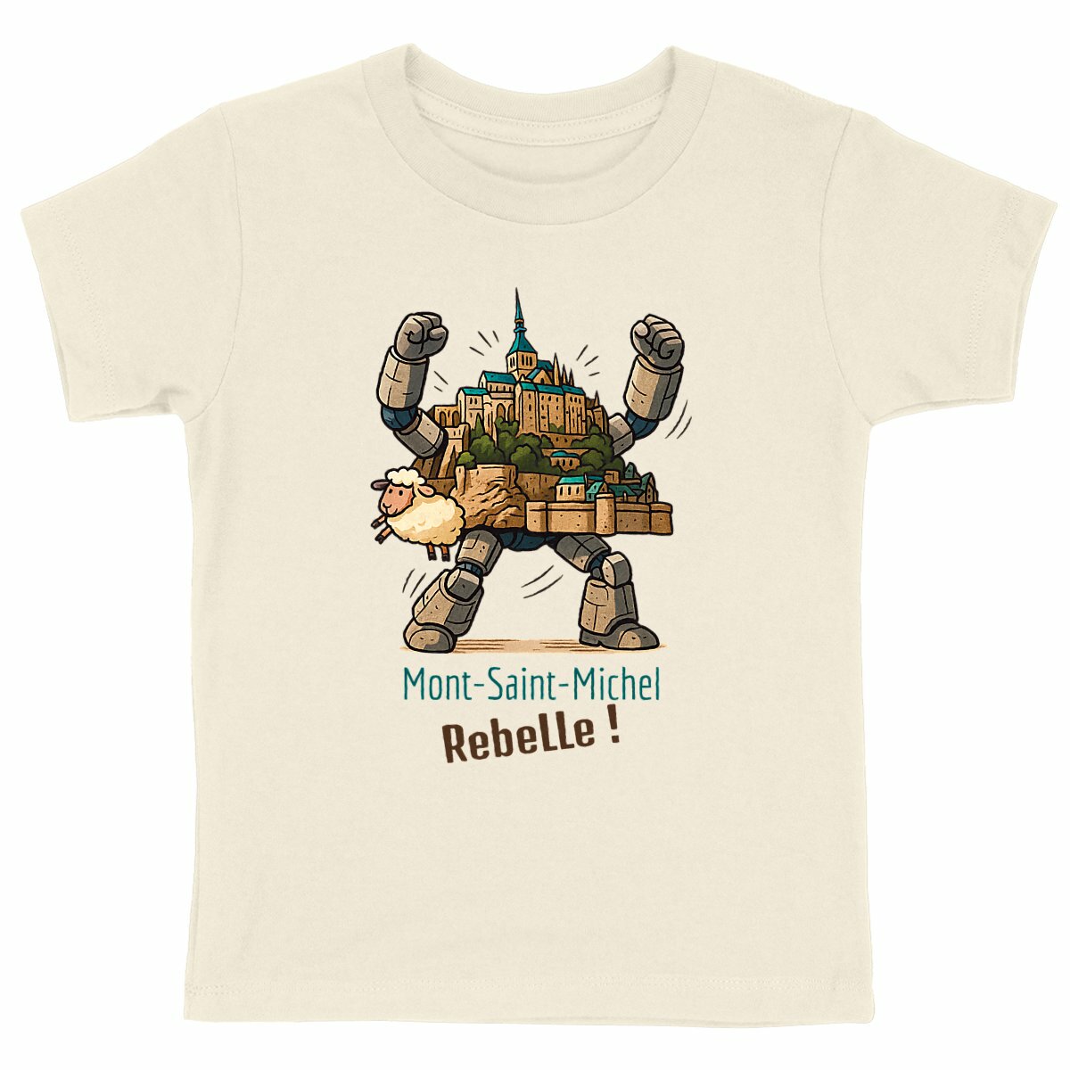 T-shirt enfant bio – Mont-Saint-Michel Rebelle