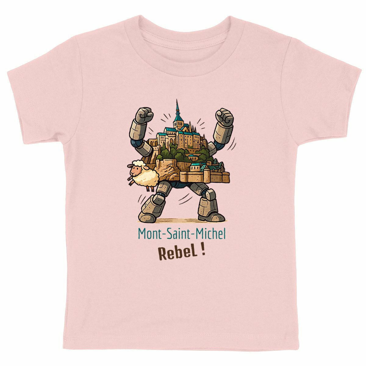 T-shirt enfant bio – Mont-Saint-Michel Rebel