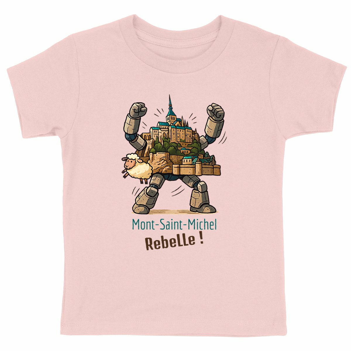T-shirt enfant bio – Mont-Saint-Michel Rebelle