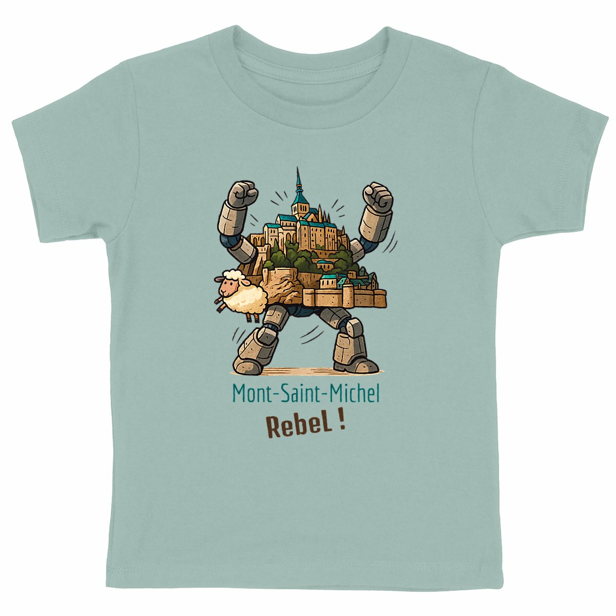 T-shirt enfant bio – Mont-Saint-Michel Rebel