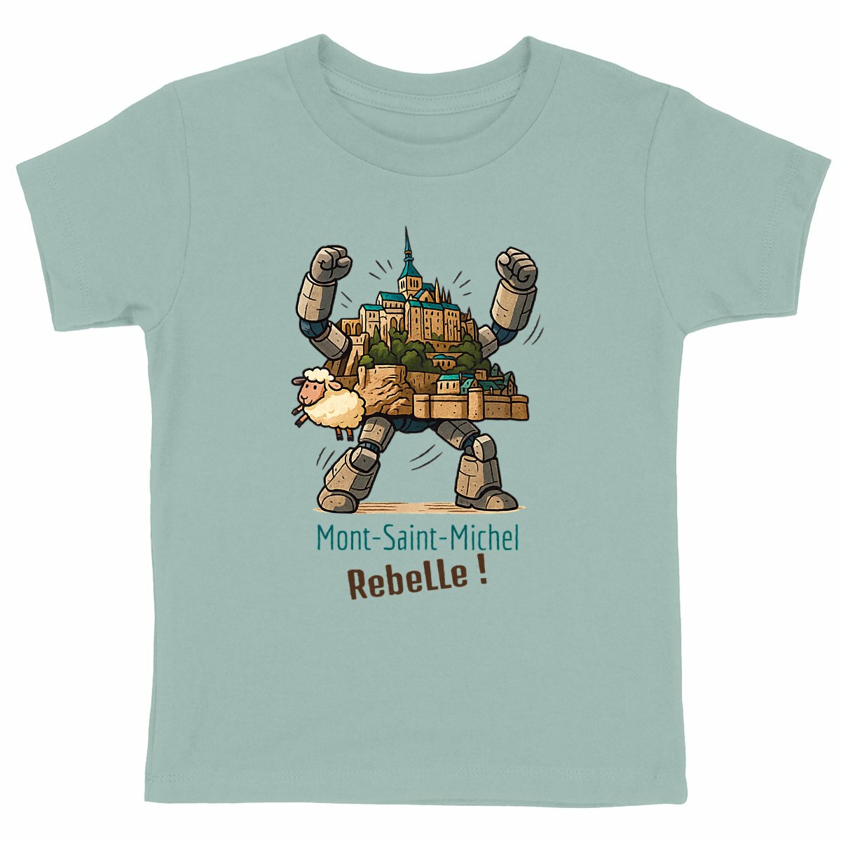 T-shirt enfant bio – Mont-Saint-Michel Rebelle