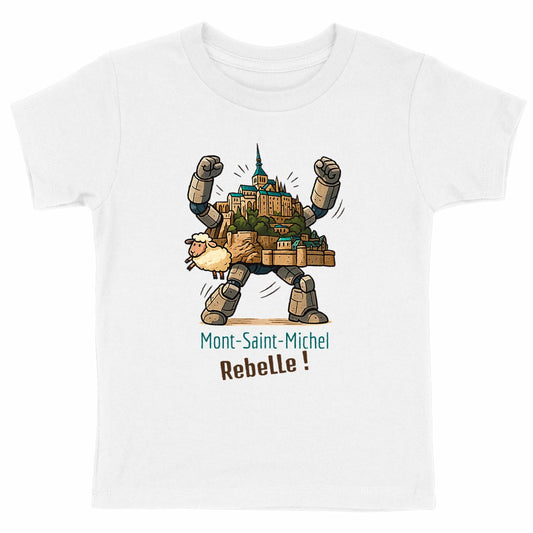 T-shirt enfant bio – Mont-Saint-Michel Rebelle